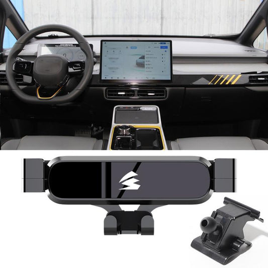 Support de téléphone à gravité en métal pour grille d'aération de voiture, compatible avec GAC AION LX 2019–2022, GAC AION Y 2021-2022, GAC AION V Plus 2021–2024, GAC AION V 2020–2021, GAC AION S Plus 2021–2023 et GAC AION S 2019–2023