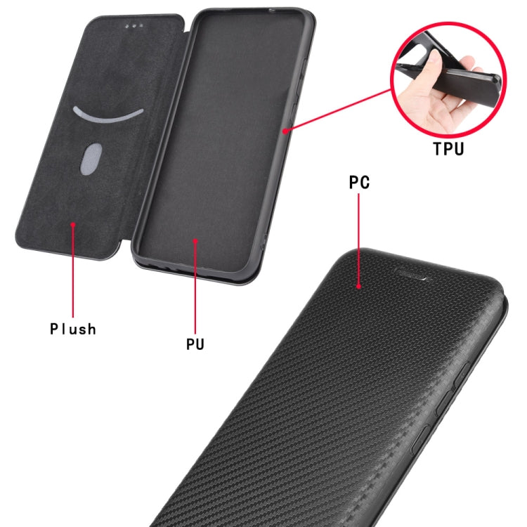 Carbon Fiber Texture Magnetic Horizontal Flip TPU + PC + PU Leather Case with Card Slot, For OPPO Realme 7 Pro, For Alcatel 1SE 2020 (Pink), For Alcatel 1SE 2020 (Black), For Alcatel 1SE 2020 (Blue), For Alcatel 1SE 2020 (Green)                        ...