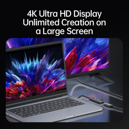 60W Type-C to Type-C, USB-A, 4K DisplayPort HUB Docking Station, Type-C to Type-C+USB+DP