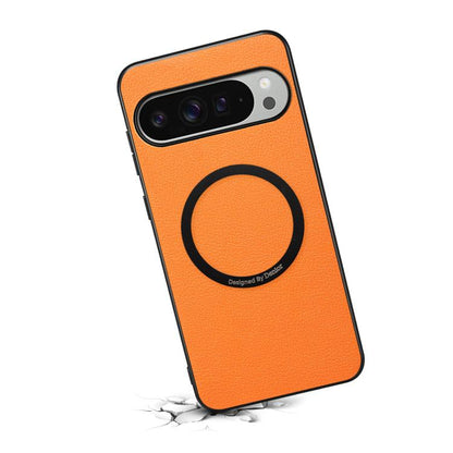 Denior A08 PU Vegan Leather Calfskin Texture Magnetic Phone Case, For Google Pixel 10 Pro XL