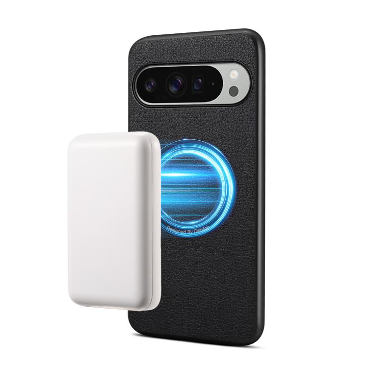Denior A08 PU Vegan Leather Calfskin Texture Magnetic Phone Case, For Google Pixel 10 Pro XL