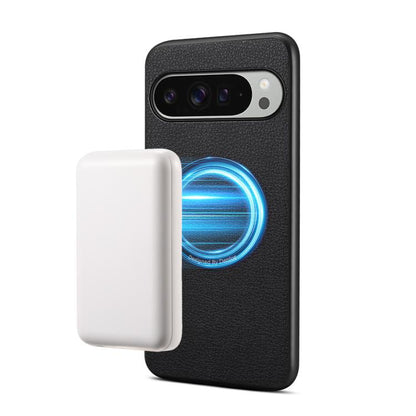 Denior A08 PU Vegan Leather Calfskin Texture Magnetic Phone Case, For Google Pixel 10 Pro XL