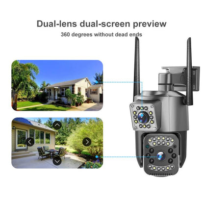 V380 Pro 2MP Dual Lens Panoramic Surveillance HD WiFi Camera