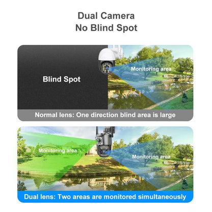 V380 Pro 2MP Dual Lens Panoramic Surveillance HD WiFi Camera