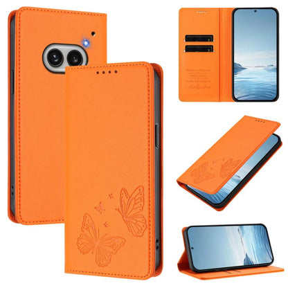 Strong Magnetic Dual Butterfly RFID Vegan Leather Phone Case, For Nothing Phone 4a Pro, For Nothing Phone 4a, For Nothing Phone 3a Lite, For Nothing Phone 3, For Nothing CMF Phone 2 Pro, For Nothing Phone 3a, For Nothing Phone 3a Pro                   ...