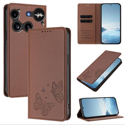 Strong Magnetic Dual Butterfly RFID Vegan Leather Phone Case, For Nothing Phone 4a Pro, For Nothing Phone 4a, For Nothing Phone 3a Lite, For Nothing Phone 3, For Nothing CMF Phone 2 Pro, For Nothing Phone 3a, For Nothing Phone 3a Pro                   ...