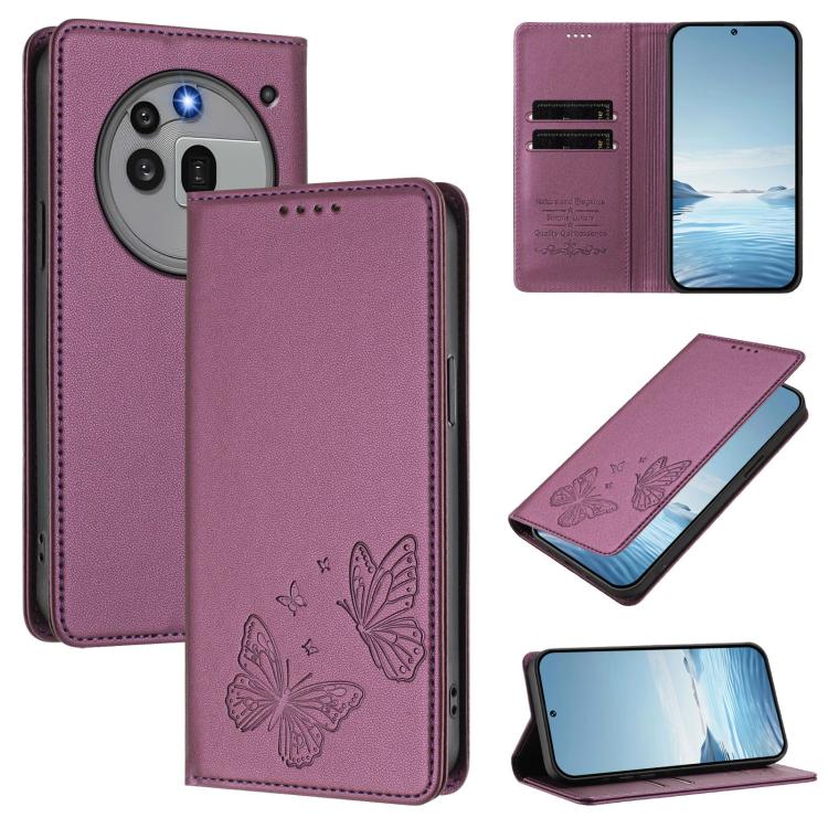 Strong Magnetic Dual Butterfly RFID Vegan Leather Phone Case, For Nothing Phone 4a Pro, For Nothing Phone 4a, For Nothing Phone 3a Lite, For Nothing Phone 3, For Nothing CMF Phone 2 Pro, For Nothing Phone 3a, For Nothing Phone 3a Pro                   ...