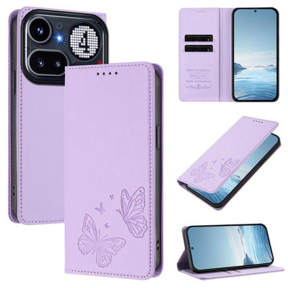 Strong Magnetic Dual Butterfly RFID Vegan Leather Phone Case, For Nothing Phone 4a Pro, For Nothing Phone 4a, For Nothing Phone 3a Lite, For Nothing Phone 3, For Nothing CMF Phone 2 Pro, For Nothing Phone 3a, For Nothing Phone 3a Pro                   ...