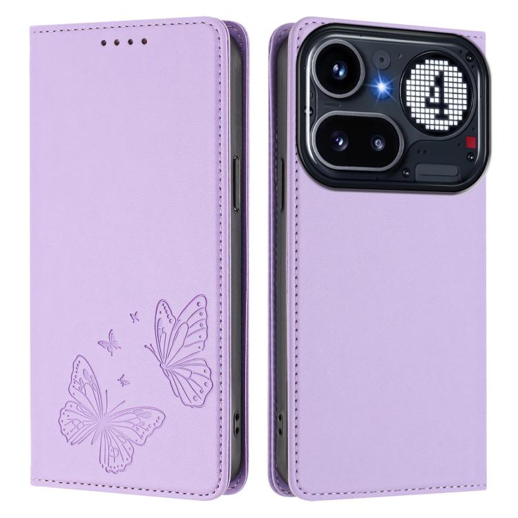 Strong Magnetic Dual Butterfly RFID Vegan Leather Phone Case, For Nothing Phone 4a Pro, For Nothing Phone 4a, For Nothing Phone 3a Lite, For Nothing Phone 3, For Nothing CMF Phone 2 Pro, For Nothing Phone 3a, For Nothing Phone 3a Pro                   ...
