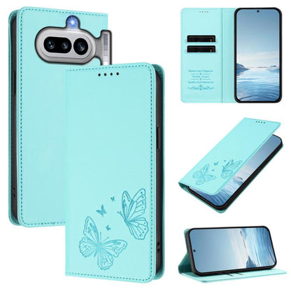 Strong Magnetic Dual Butterfly RFID Vegan Leather Phone Case, For Nothing Phone 4a Pro, For Nothing Phone 4a, For Nothing Phone 3a Lite, For Nothing Phone 3, For Nothing CMF Phone 2 Pro, For Nothing Phone 3a, For Nothing Phone 3a Pro                   ...