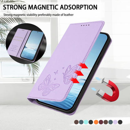 Strong Magnetic Dual Butterfly RFID Vegan Leather Phone Case, For Tecno Camon 20 Pro 5G, For Tecno Camon 20 / Camon 20 Pro 4G, For Tecno Spark 10 5G, For Tecno Spark 10 4G / Spark 10C, For Tecno Spark 10 Pro