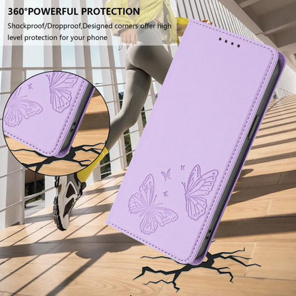 Strong Magnetic Dual Butterfly RFID Vegan Leather Phone Case, For Tecno Camon 20 Pro 5G, For Tecno Camon 20 / Camon 20 Pro 4G, For Tecno Spark 10 5G, For Tecno Spark 10 4G / Spark 10C, For Tecno Spark 10 Pro