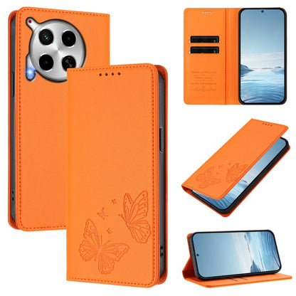 Strong Magnetic Dual Butterfly RFID Vegan Leather Phone Case, For Tecno Pova 6 / Pova 6 Pro, For Tecno Camon 30 Pro, For Tecno Camon 30 4G / Camon 30 5G, For Tecno Spark 20 Pro+, For Tecno Spark 20 / Spark 20C / Spark Go 2024, For Tecno Pova 5 Pro     ...