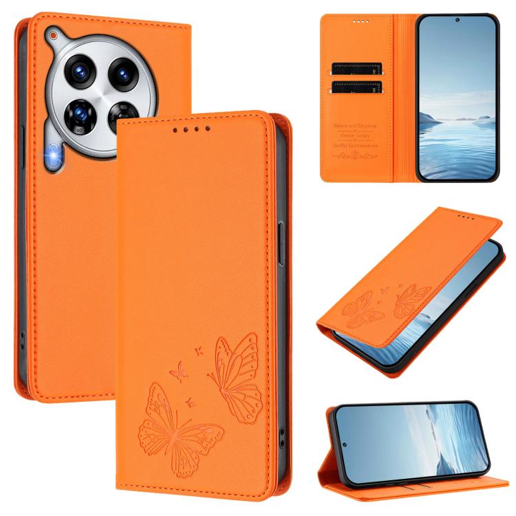 Strong Magnetic Dual Butterfly RFID Vegan Leather Phone Case, For Tecno Spark 30 5G / Pova 6 Neo 5G, For Tecno Pova 6 Neo 5G / Spark 30 5G, For Tecno Spark 30 Pro, For Tecno Spark 30 4G, For Tecno Spark 30C, For Tecno Spark 20 Pro 5G                   ...