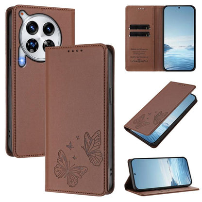 Strong Magnetic Dual Butterfly RFID Vegan Leather Phone Case, For Tecno Spark 30 5G / Pova 6 Neo 5G, For Tecno Pova 6 Neo 5G / Spark 30 5G, For Tecno Spark 30 Pro, For Tecno Spark 30 4G, For Tecno Spark 30C, For Tecno Spark 20 Pro 5G                   ...
