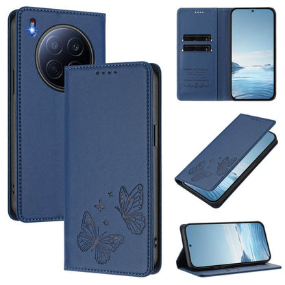 Strong Magnetic Dual Butterfly RFID Vegan Leather Phone Case, For Tecno Spark 40 Pro 4G, For Tecno Spark 40 4G, For Tecno Pova 7 Ultra 5G, For Tecno Pop 9 4G / Spark Go 1 / Spark Go 1S, For Tecno Camon 40 Pro 4G, For Tecno Camon 40 Premier             ...