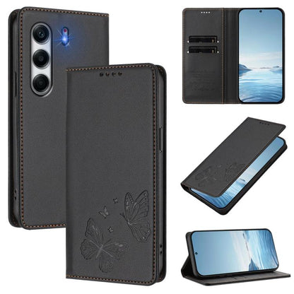 Strong Magnetic Dual Butterfly RFID Vegan Leather Phone Case, For Tecno Spark 40 Pro 4G, For Tecno Spark 40 4G, For Tecno Pova 7 Ultra 5G, For Tecno Pop 9 4G / Spark Go 1 / Spark Go 1S, For Tecno Camon 40 Pro 4G, For Tecno Camon 40 Premier             ...