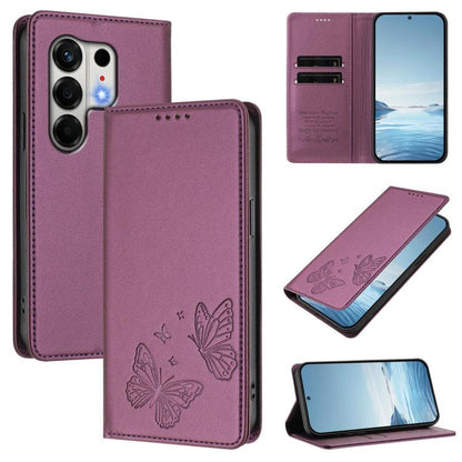 Strong Magnetic Dual Butterfly RFID Vegan Leather Phone Case, For Tecno Camon 50 Pro 4G, For Tecno Camon 50 4G, For Tecno Spark Go 3, For Tecno Spark Go 5G 2025 / Spark 40 5G, For Tecno Pova Slim / Tecno Spark Slim, For Tecno Spark 40C                 ...
