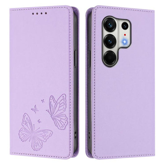 Strong Magnetic Dual Butterfly RFID Vegan Leather Phone Case, For Tecno Camon 50 Pro 4G, For Tecno Camon 50 4G, For Tecno Spark Go 3, For Tecno Spark Go 5G 2025 / Spark 40 5G, For Tecno Pova Slim / Tecno Spark Slim, For Tecno Spark 40C                 ...