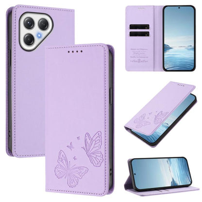 Strong Magnetic Dual Butterfly RFID Vegan Leather Phone Case, For Tecno Camon 50 Pro 4G, For Tecno Camon 50 4G, For Tecno Spark Go 3, For Tecno Spark Go 5G 2025 / Spark 40 5G, For Tecno Pova Slim / Tecno Spark Slim, For Tecno Spark 40C                 ...