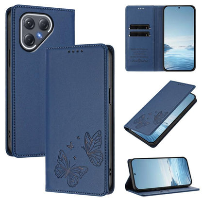 Strong Magnetic Dual Butterfly RFID Vegan Leather Phone Case, For Tecno Spark 40 Pro 4G, For Tecno Spark 40 4G, For Tecno Pova 7 Ultra 5G, For Tecno Pop 9 4G / Spark Go 1 / Spark Go 1S, For Tecno Camon 40 Pro 4G, For Tecno Camon 40 Premier             ...