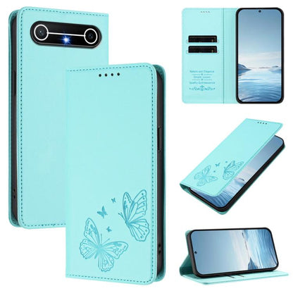 Strong Magnetic Dual Butterfly RFID Vegan Leather Phone Case, For Tecno Camon 50 Pro 4G, For Tecno Camon 50 4G, For Tecno Spark Go 3, For Tecno Spark Go 5G 2025 / Spark 40 5G, For Tecno Pova Slim / Tecno Spark Slim, For Tecno Spark 40C                 ...