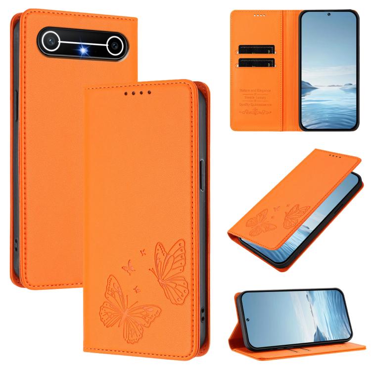 Strong Magnetic Dual Butterfly RFID Vegan Leather Phone Case, For Tecno Camon 50 Pro 4G, For Tecno Camon 50 4G, For Tecno Spark Go 3, For Tecno Spark Go 5G 2025 / Spark 40 5G, For Tecno Pova Slim / Tecno Spark Slim, For Tecno Spark 40C                 ...