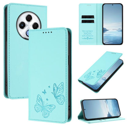 Strong Magnetic Dual Butterfly RFID Vegan Leather Phone Case, For Tecno Spark 30 5G / Pova 6 Neo 5G, For Tecno Pova 6 Neo 5G / Spark 30 5G, For Tecno Spark 30 Pro, For Tecno Spark 30 4G, For Tecno Spark 30C, For Tecno Spark 20 Pro 5G                   ...