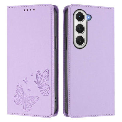 Strong Magnetic Dual Butterfly RFID Vegan Leather Phone Case, For Tecno Spark 40 Pro 4G, For Tecno Spark 40 4G, For Tecno Pova 7 Ultra 5G, For Tecno Pop 9 4G / Spark Go 1 / Spark Go 1S, For Tecno Camon 40 Pro 4G, For Tecno Camon 40 Premier             ...