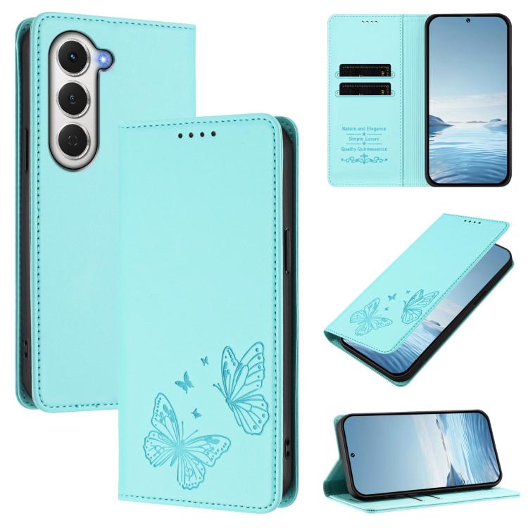 Strong Magnetic Dual Butterfly RFID Vegan Leather Phone Case, For Tecno Spark 40 Pro 4G, For Tecno Spark 40 4G, For Tecno Pova 7 Ultra 5G, For Tecno Pop 9 4G / Spark Go 1 / Spark Go 1S, For Tecno Camon 40 Pro 4G, For Tecno Camon 40 Premier             ...