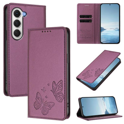 Strong Magnetic Dual Butterfly RFID Vegan Leather Phone Case, For Tecno Spark 40 Pro 4G, For Tecno Spark 40 4G, For Tecno Pova 7 Ultra 5G, For Tecno Pop 9 4G / Spark Go 1 / Spark Go 1S, For Tecno Camon 40 Pro 4G, For Tecno Camon 40 Premier             ...