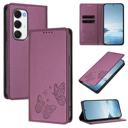 Strong Magnetic Dual Butterfly RFID Vegan Leather Phone Case, For Tecno Camon 50 Pro 4G, For Tecno Camon 50 4G, For Tecno Spark Go 3, For Tecno Spark Go 5G 2025 / Spark 40 5G, For Tecno Pova Slim / Tecno Spark Slim, For Tecno Spark 40C                 ...
