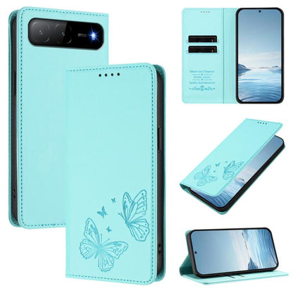 Strong Magnetic Dual Butterfly RFID Vegan Leather Phone Case, For Tecno Camon 50 Pro 4G, For Tecno Camon 50 4G, For Tecno Spark Go 3, For Tecno Spark Go 5G 2025 / Spark 40 5G, For Tecno Pova Slim / Tecno Spark Slim, For Tecno Spark 40C                 ...