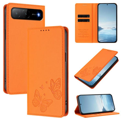 Strong Magnetic Dual Butterfly RFID Vegan Leather Phone Case, For Tecno Camon 50 Pro 4G, For Tecno Camon 50 4G, For Tecno Spark Go 3, For Tecno Spark Go 5G 2025 / Spark 40 5G, For Tecno Pova Slim / Tecno Spark Slim, For Tecno Spark 40C                 ...