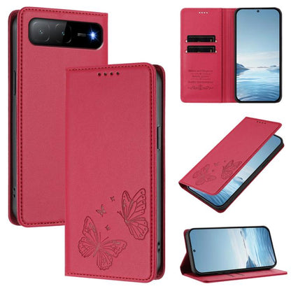 Strong Magnetic Dual Butterfly RFID Vegan Leather Phone Case, For Tecno Camon 50 Pro 4G, For Tecno Camon 50 4G, For Tecno Spark Go 3, For Tecno Spark Go 5G 2025 / Spark 40 5G, For Tecno Pova Slim / Tecno Spark Slim, For Tecno Spark 40C                 ...