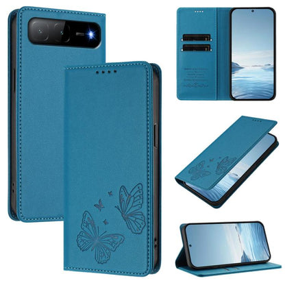 Strong Magnetic Dual Butterfly RFID Vegan Leather Phone Case, For Tecno Camon 50 Pro 4G, For Tecno Camon 50 4G, For Tecno Spark Go 3, For Tecno Spark Go 5G 2025 / Spark 40 5G, For Tecno Pova Slim / Tecno Spark Slim, For Tecno Spark 40C                 ...
