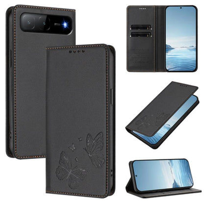 Strong Magnetic Dual Butterfly RFID Vegan Leather Phone Case, For Tecno Camon 50 Pro 4G, For Tecno Camon 50 4G, For Tecno Spark Go 3, For Tecno Spark Go 5G 2025 / Spark 40 5G, For Tecno Pova Slim / Tecno Spark Slim, For Tecno Spark 40C                 ...