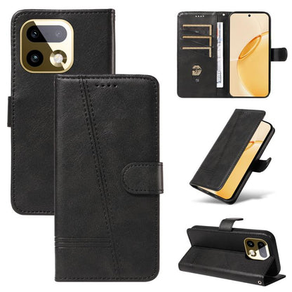 T-type Stitch Leather Phone Case, For Realme 16 Pro+ 5G Global, For Realme 16 Pro 5G Global