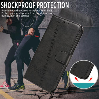 T-type Stitch Leather Phone Case, For Realme 16 Pro+ 5G Global, For Realme 16 Pro 5G Global