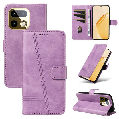 T-type Stitch Leather Phone Case, For Realme 16 Pro+ 5G Global, For Realme 16 Pro 5G Global