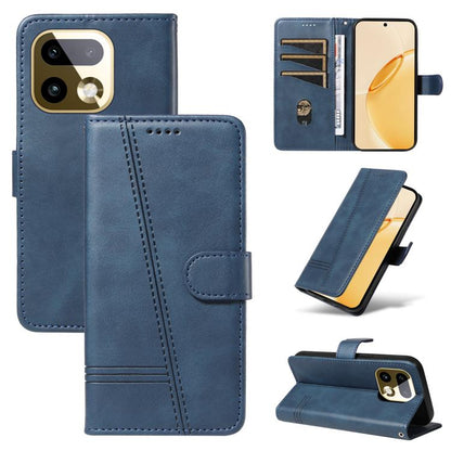 T-type Stitch Leather Phone Case, For Realme 16 Pro+ 5G Global, For Realme 16 Pro 5G Global