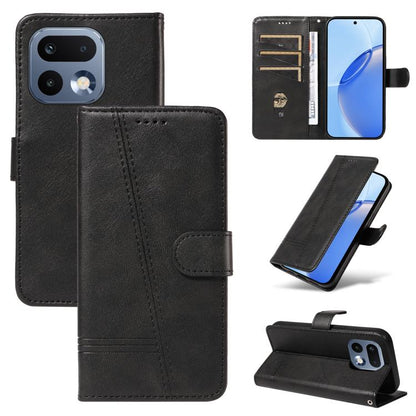 T-type Stitch Leather Phone Case, For Realme 16 Pro+ 5G Global, For Realme 16 Pro 5G Global