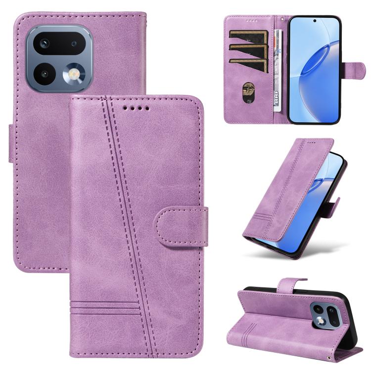 T-type Stitch Leather Phone Case, For Realme 16 Pro+ 5G Global, For Realme 16 Pro 5G Global