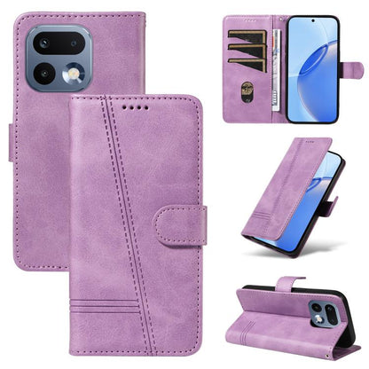 T-type Stitch Leather Phone Case, For Realme 16 Pro+ 5G Global, For Realme 16 Pro 5G Global