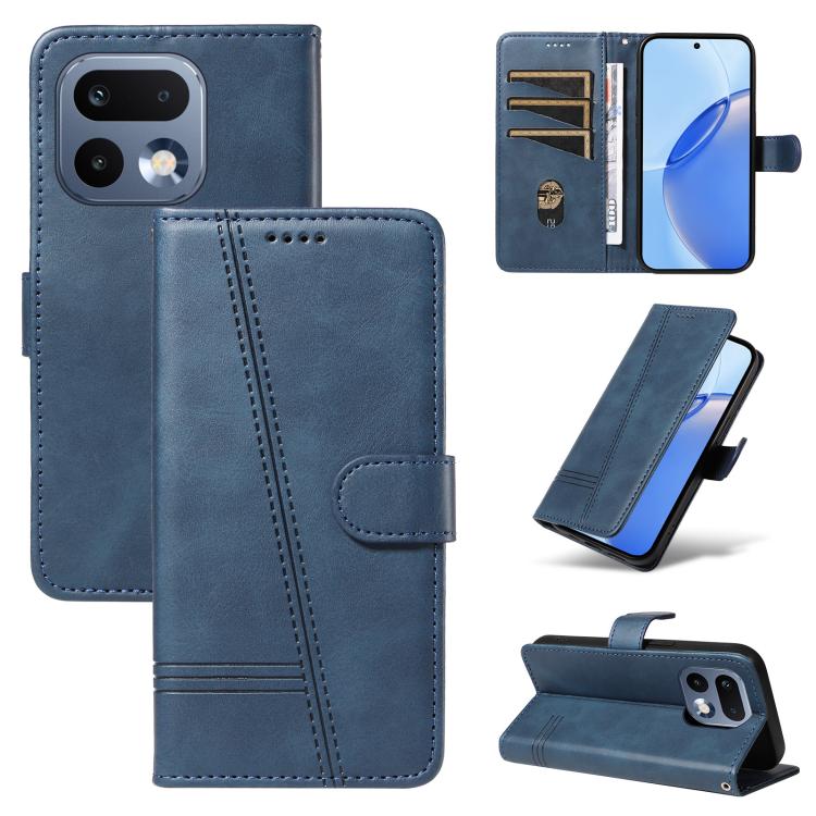 T-type Stitch Leather Phone Case, For Realme 16 Pro+ 5G Global, For Realme 16 Pro 5G Global