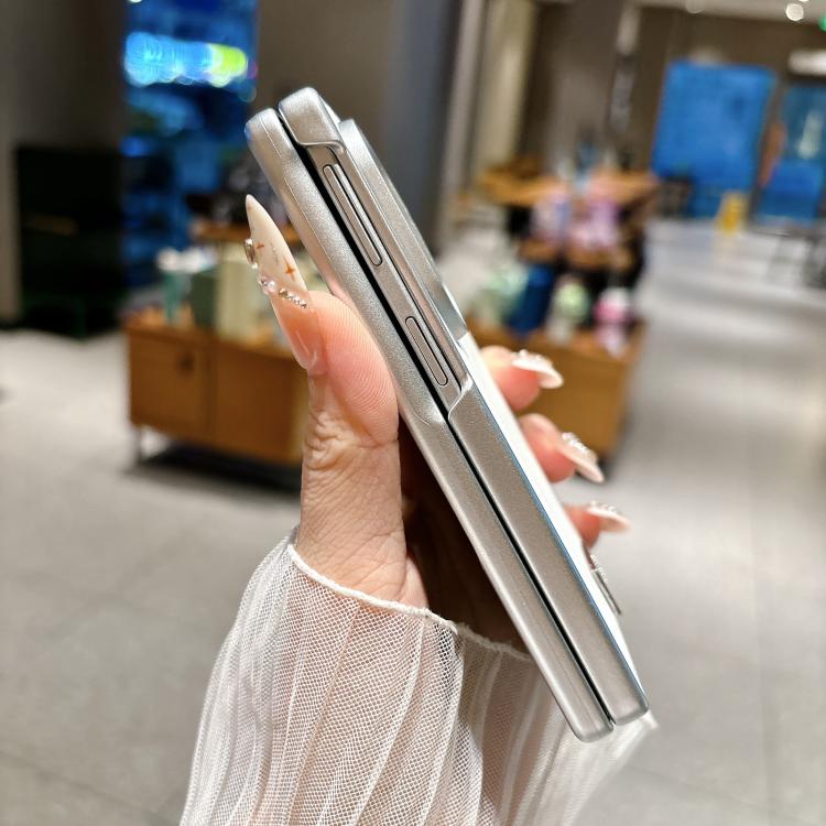 Integrated Magnetic Axis Solid Color Leather Texture Phone Case with Magnetic Ring, For Galaxy Z Fold8 5G, For Samsung Galaxy Z Flip7