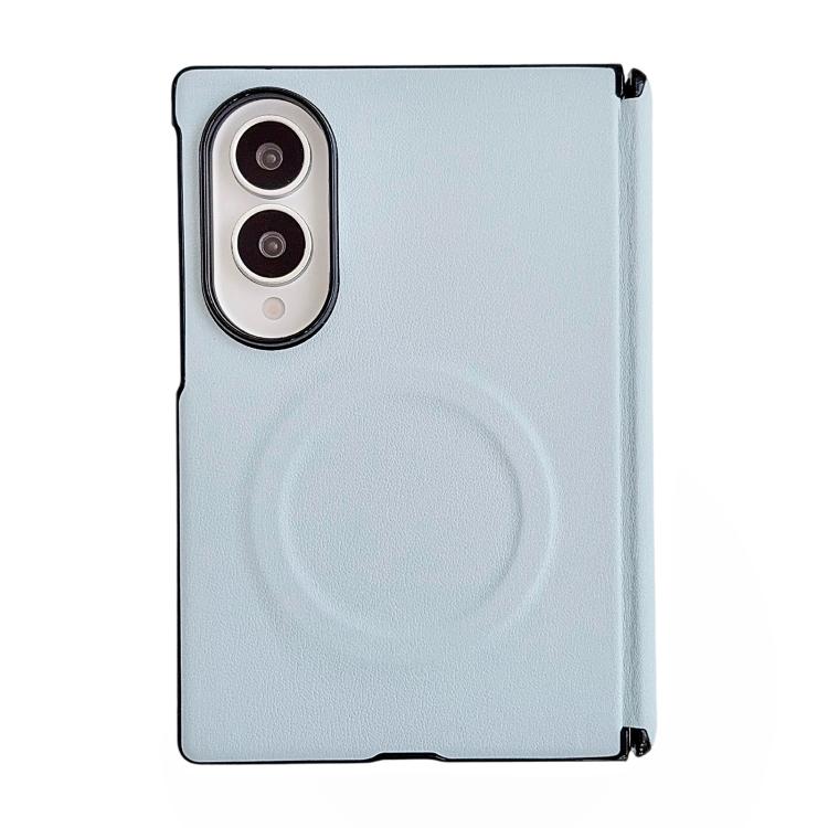 Integrated Magnetic Axis Solid Color Leather Texture Phone Case with Magnetic Ring, For Galaxy Z Fold8 5G, For Samsung Galaxy Z Flip7