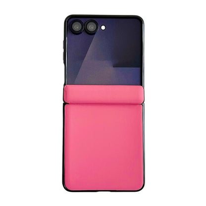 Integrated Magnetic Axis Solid Color Leather Texture Phone Case, For Galaxy Z Fold8 5G, For Samsung Galaxy Z Flip7
