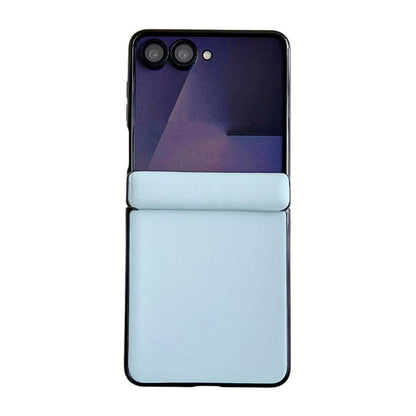 Integrated Magnetic Axis Solid Color Leather Texture Phone Case, For Galaxy Z Fold8 5G, For Samsung Galaxy Z Flip7