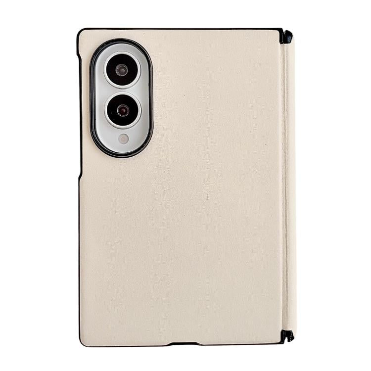 Integrated Magnetic Axis Solid Color Leather Texture Phone Case, For Galaxy Z Fold8 5G, For Samsung Galaxy Z Flip7